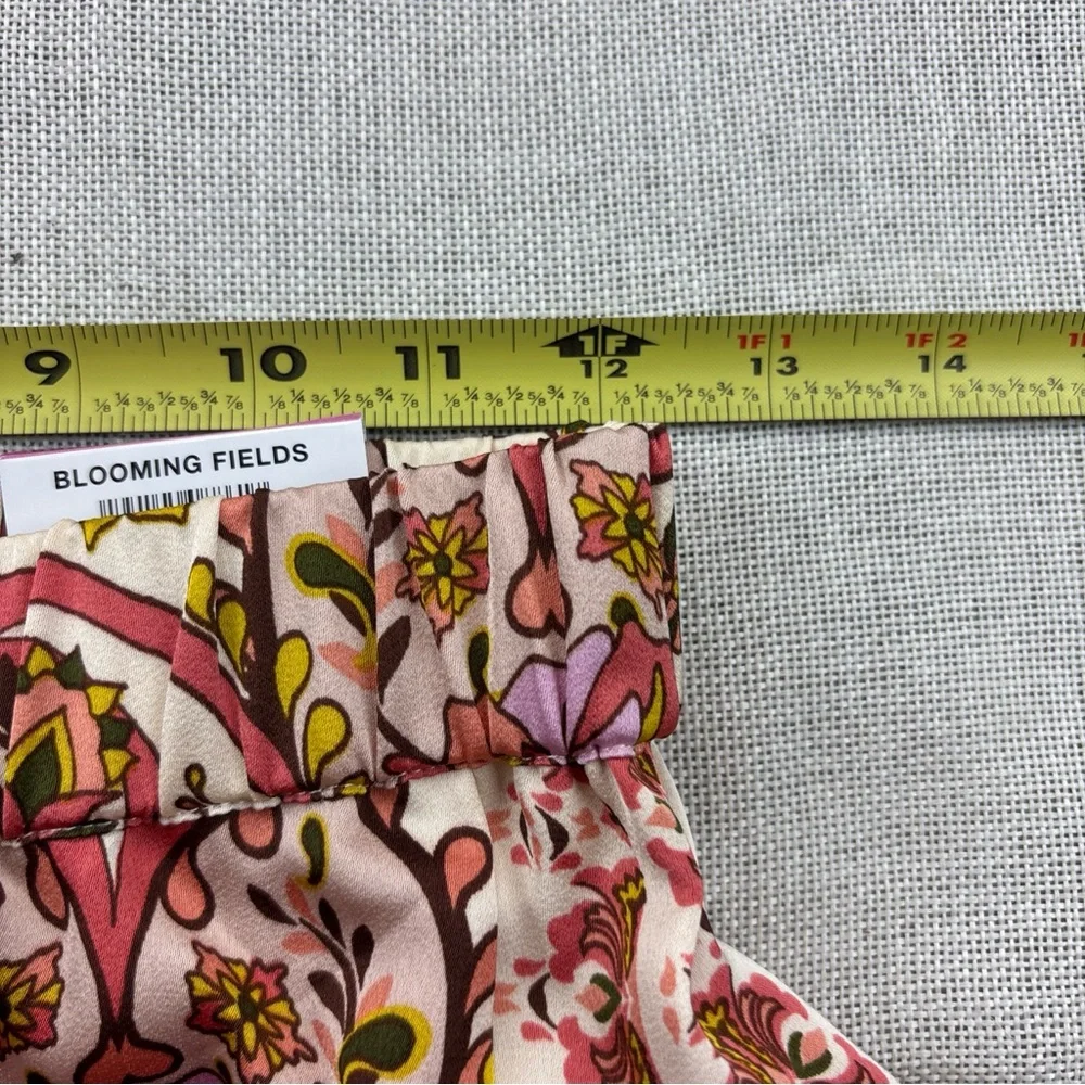 Jm Collection Petite Medallion Melody Satin Pants Size PP - Picture 6 of 11